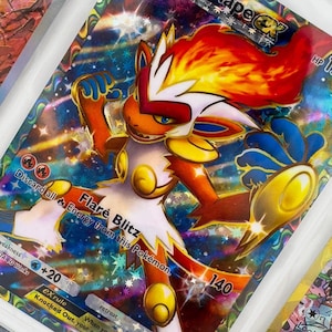 Infernape Ex TCG Pocket non officiel, reliure d'illustrations en plastique complète avec insertion de page Holo personnalisé, affichage de la liste de souhaits, remplacement de la liste de souhaits