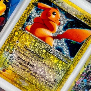 Insertion de page de reliure non officielle Étoile Pikachu 104/110, affichage holographique personnalisé, remplacement de la liste de souhaits LIRE LA DESCRIPTION