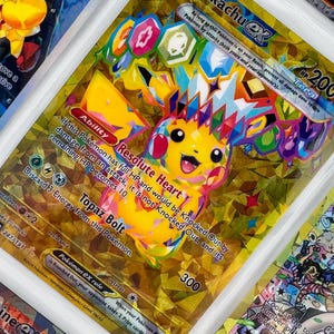 Reliure non officielle Pikachu Ex 247/191 en plastique pleine illustration, insertion de page Holo personnalisée, remplacement de la liste de souhaits LIRE LA DESCRIPTION