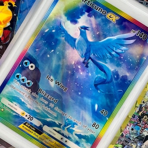 Reliure non officielle en plastique avec pochette Articuno Ex TCG Insertion de page dans la liste de souhaits Dramatisation du film holographique de remplacement LIRE LA DESCRIPTION
