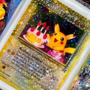 Anniversaire non officiel Pikachu 24, reliure photo en plastique, insertion de page Holo personnalisé, remplacement de la liste de souhaits LIRE LA DESCRIPTION