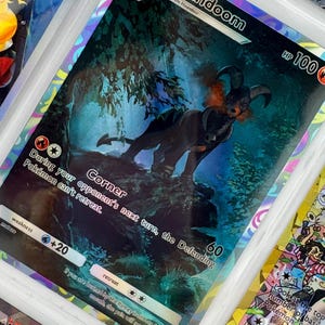 Houndoom TCG Pocket non officiel, reliure photo en plastique artistique complète, insertion de page Holo personnalisé, affichage de la liste de souhaits, remplacement de la liste de souhaits
