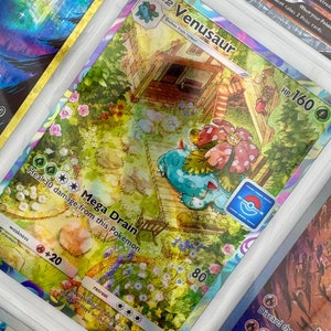 Niet-officiële Venusaur TCG Pocket Promo Full Art Kunststof Fotomap Pagina Invoegen Verlanglijst Vervanging Holo-dramatisering LEES BESCHRIJVING