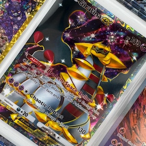 Unofficial Giratina Ex TCG Pocket Full Art Plastic Picture Binder Page Insert Custom Holo Display Wishlist Replacement READ DESCRIPTION