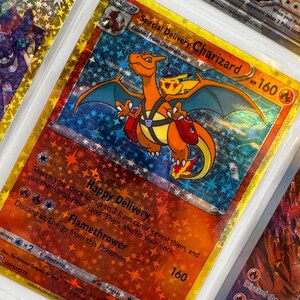 Inoffizielle Sonderlieferung Charizard SWSH075 Kunststoff Bilderbuch Seite Einfügen Benutzerdefinierte Holo Display Wunschliste Ersatz LESEN SIE BESCHREIBUNG