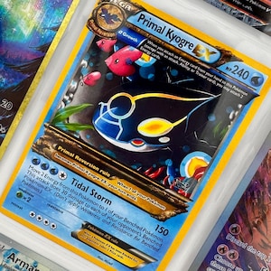 Reliure non holographique en papier non holographique Primal Kyogre Ex Art Academy, insertion de page, remplacement de la liste de souhaits LIRE LA DESCRIPTION