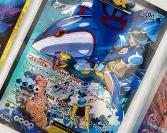 Unofficial Team Aquas Kyogre Ex 6/34 Plastic Picture Binder