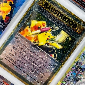 Pikachu Illustrator 1998 non officiel, reliure photo en plastique promotionnelle, insertion de page Holo personnalisée, remplacement de la liste de souhaits LIRE LA DESCRIPTION