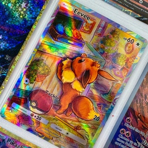Reliure non officielle d'oeuvres d'art en plastique avec pochette pour le TCG Evoli