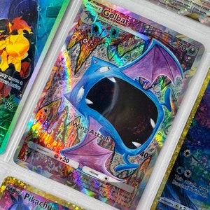 Reliure non officielle en plastique pour photos artistiques Golbat TCG Pocket, insertion de page dans la liste de souhaits, dramatisation de la feuille holographique de remplacement LIRE LA DESCRIPTION