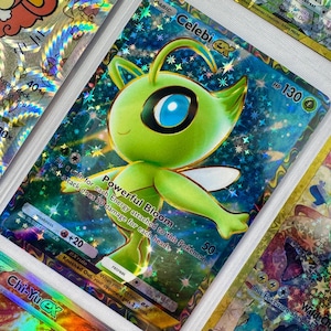 Reliure non officielle en plastique avec pochette Celebi Ex TCG Insertion de page dans la liste de souhaits Dramatisation de film holographique de remplacement LIRE LA DESCRIPTION