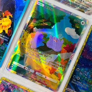 Idem non officiel TCG Pochette de reliure en plastique avec insertion de page dans la liste de souhaits Dramatisation de la feuille holographique de remplacement LIRE LA DESCRIPTION