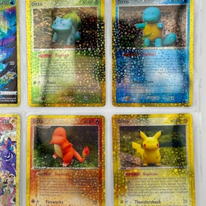 Idem non officiel Pikachu Bulbizarre Charmander Squirtle 36 40 61 63 Reliure photo en plastique Insertion de page Remplacement de la liste de souhaits LIRE LA DESCRIPTION