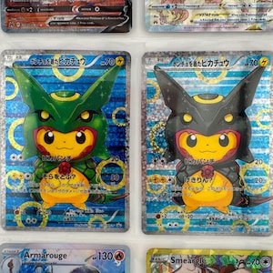Onofficiële Pikachu-poncho Rayquaza 230/XY-P 231/XY-P Kunststof fotomap Paginabijvoegsel Verlanglijst vervanging LEES Beschrijving