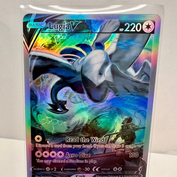 Lugia V Alt Art Etsy