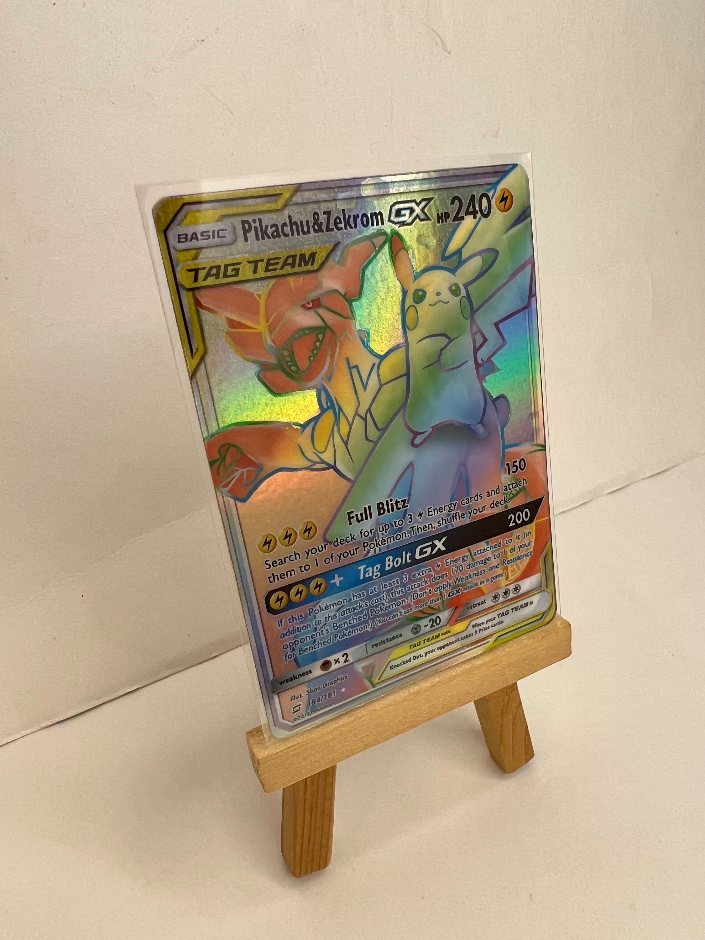 Pikachu E Zekrom GX Pokémon Carta Em Português 33/181 - Lista Kids