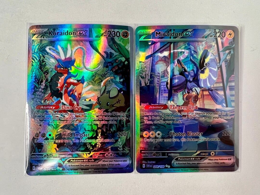 Full Card of Koraidon ex and Miraidon ex Revealed! - PokemonCard