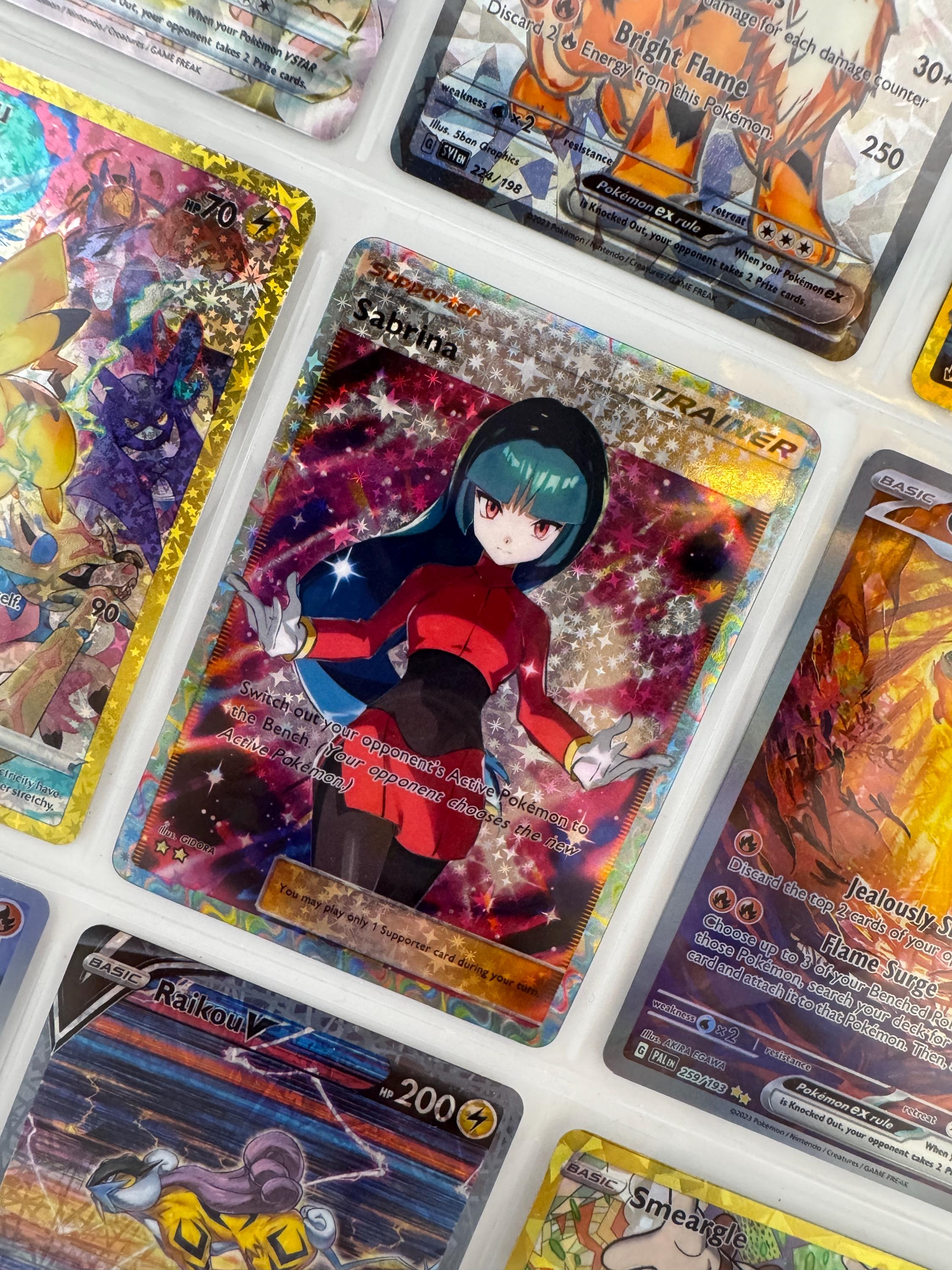 Unofficial Trainer Sabrina TCG Pocket Full Art Plastic Picture