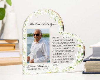 Personalized Memorial Picture Plaque: Sympathy Gift for Loss
