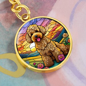 Goldendoodle Porte-clés personnalisé pour les amateurs de Golden Doodle Souvenir de Noël pour les amateurs de chiens Labradoodle Maman Cadeau d’anniversaire Doodle Papa