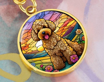 Goldendoodle Keychain: Personalized Dog Lover Gift