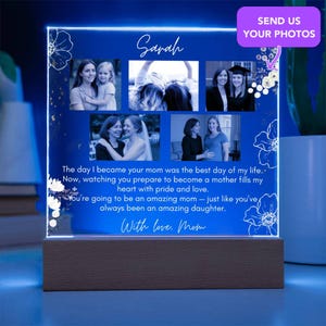 Pregnant Daughter First Time Mom Gift, Custom Photo Plaque Gift for Daughter from Mom, Pregnancy Gift for Daughter, Expecting Mom Gift