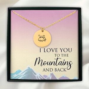 Minimalist Mountain Necklace: Stainless Steel Adventure Jewelry