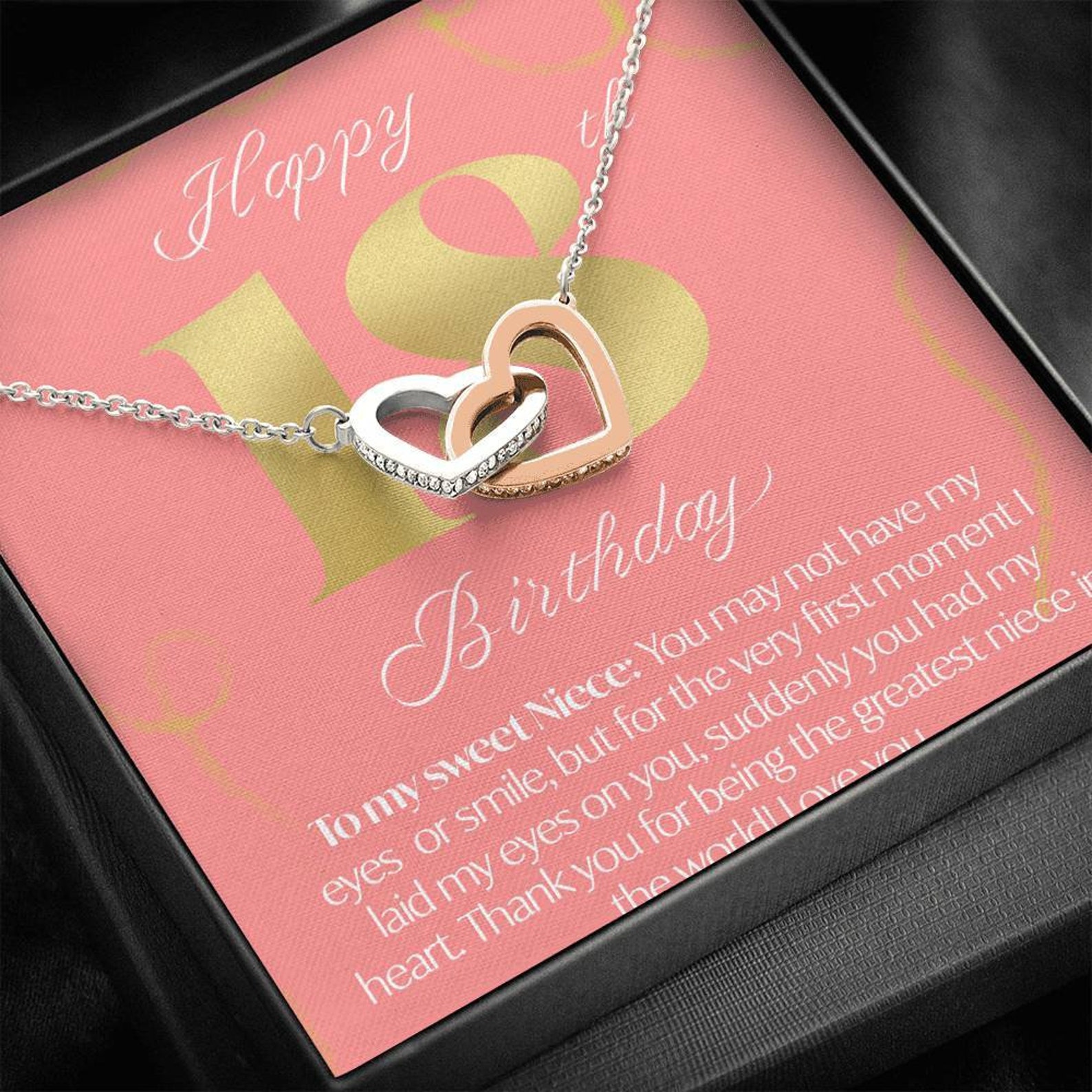 18th birthday gifts Niece necklace Gift for niece 18th Etsy
