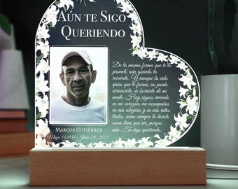 Personalized Memorial LED Night Light - In Loving Memory Sign