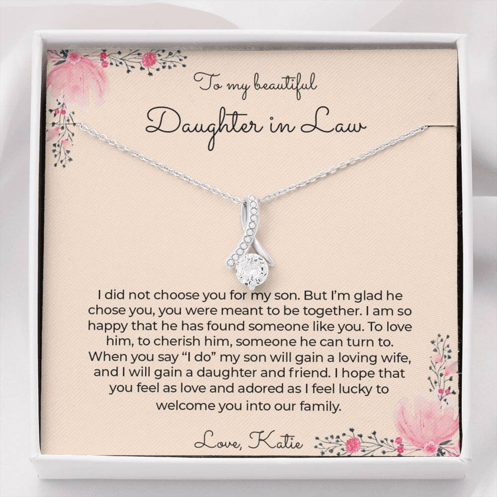 Daughter-in-law gifts Daughter in law wedding gift Gift for | Etsy