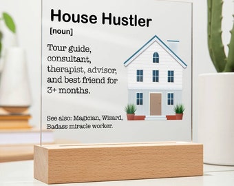 House Hustler Gifts, Funny Realtor Gifts, Home Decor, Funny Gifts for Real Estate Agents, Office Decor, Birthday Gift for Real Estate Agen