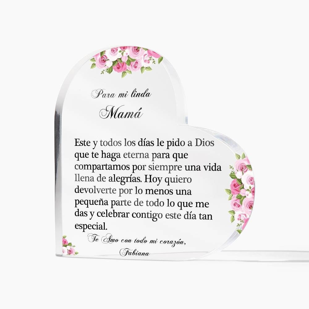 Regalos Para Mamá - Engraved Wooden Base Lamp
