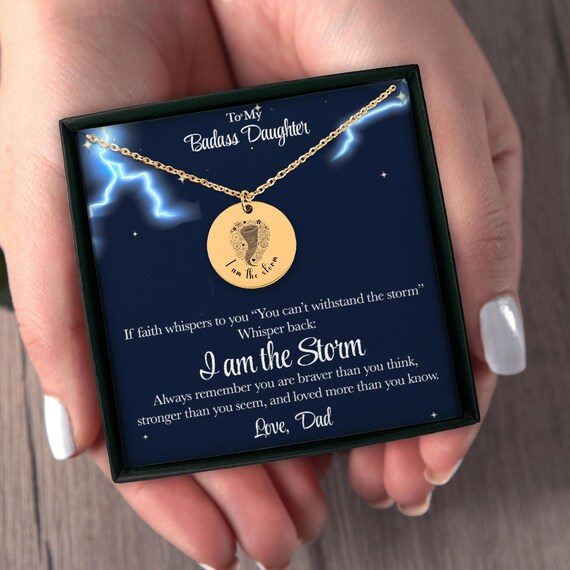 Collana "A Mia Figlia", Collana "Padre E Figlia", Regalo Di Compleanno Da Padre A Figlia, Regali Da Papà A Figlia, San Valentino - Italia - Foto 10