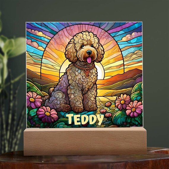Goldendoodle Paw Print Acrylic Plaque Goldendoodle Paw Print Acrylic Plaque