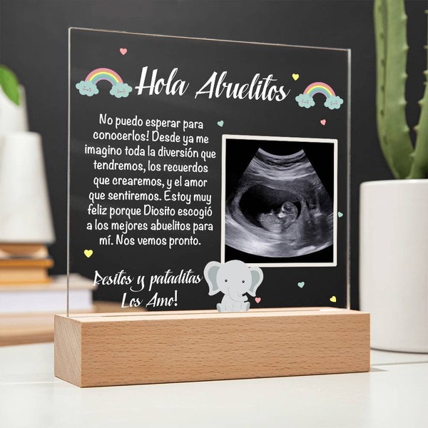 Pregnancy Announcement in Spanish Etsy