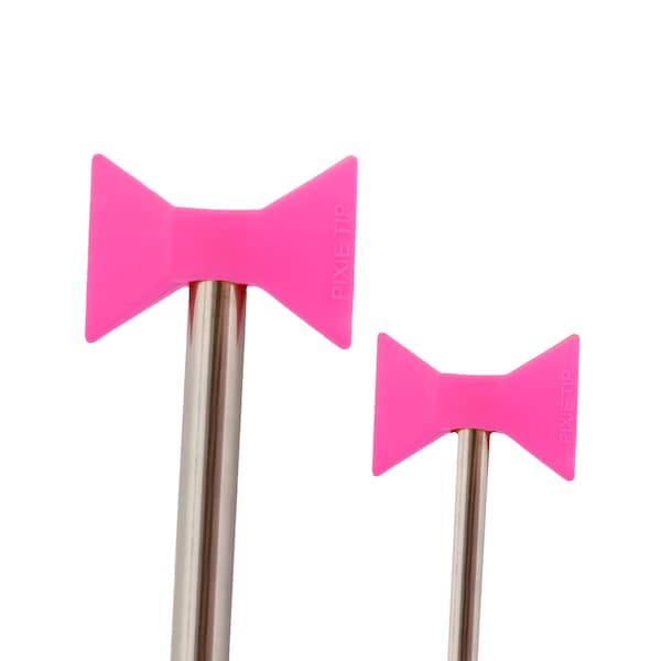 Pink Anti-Aging Comfort Drinking Straw Tip - The Pixie Tip - 1 Small and 1 Large