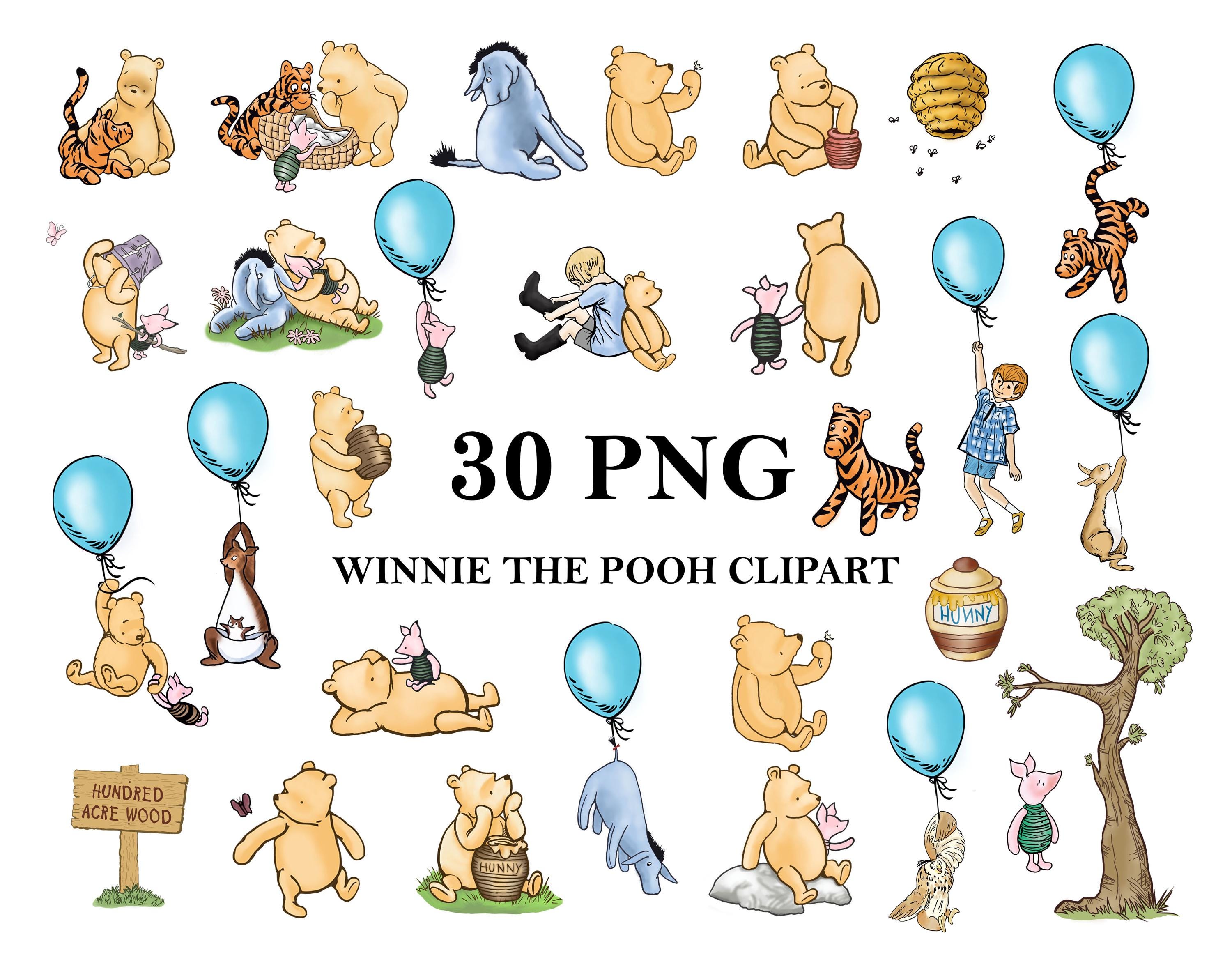 Classic Winnie the Pooh Svg - Etsy