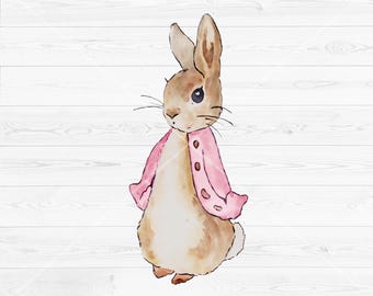 Peter Rabbit Pink PNG, Dziewczyna Peter Rabbit Clip art, Natychmiastowe pobieranie cyfrowe