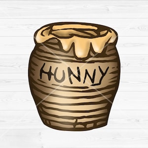 Classic Winnie The Pooh Hunny Pot PNG Image