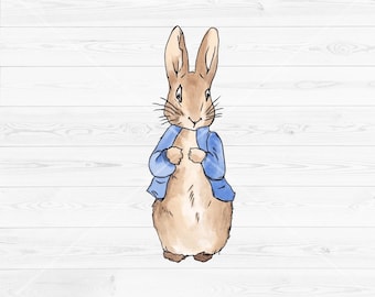 Peter Potter Bunny Rabbit PNG Image, Bunny Rabbit Clipart Instant Download