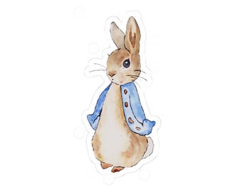 Naklejki z Królikiem Piotrusiem, Dekoracje do pokoju dziecięcego Beatrix Potter, Pakiet naklejek z Królikami, Naklejki z Uroczymi Zwierzątkami, Artykuły Plastyczne dla Dzieci