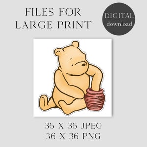 Classic Winnie the Pooh Large Cutout, Vintage Winnie the Pooh Baby ...