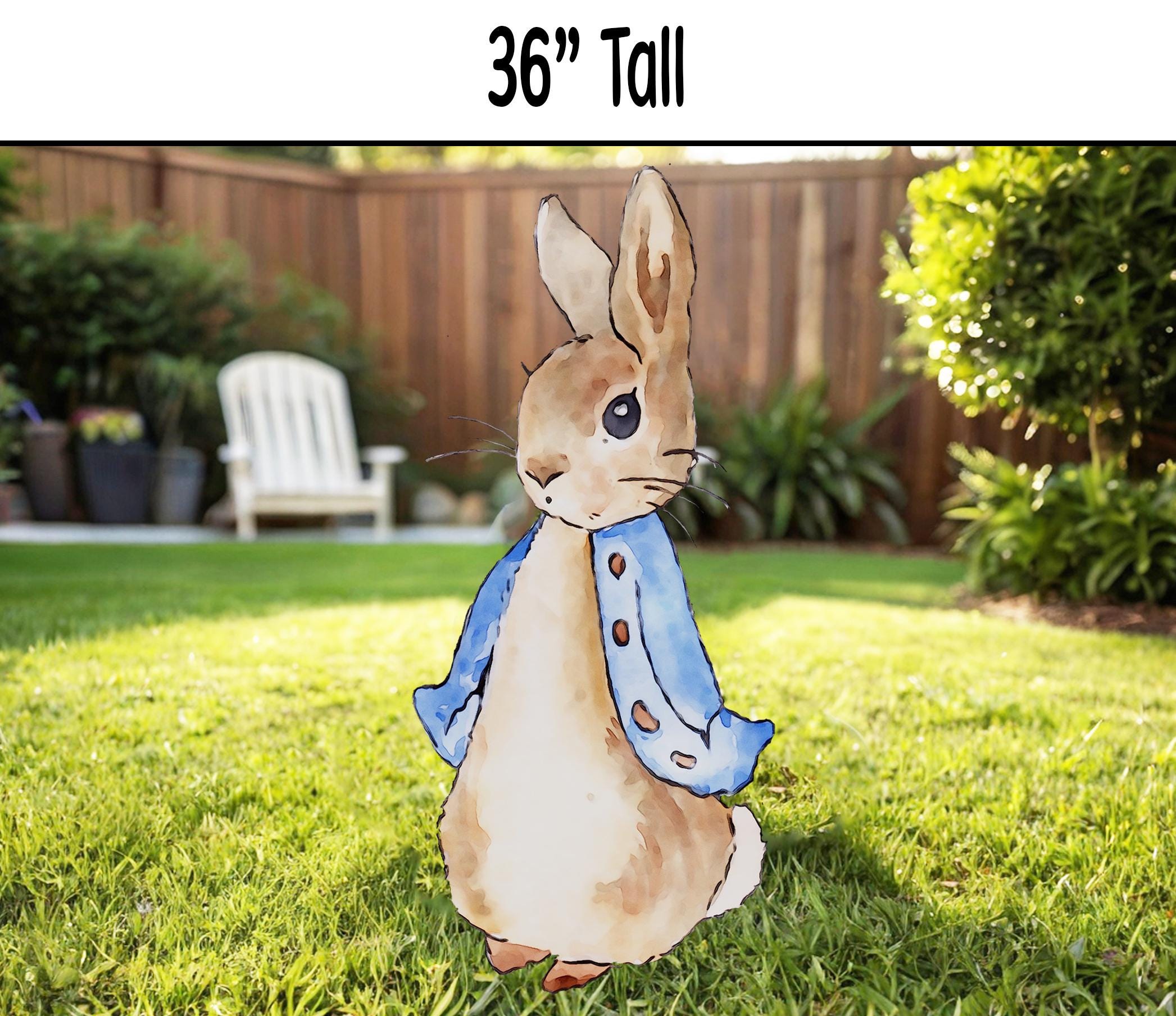 ピーターラビットBoder ◆希少【Peter Rabbit Standing】 Peter Rabbit Large Cutout Prop, Peter Rabbit Standee, Instant