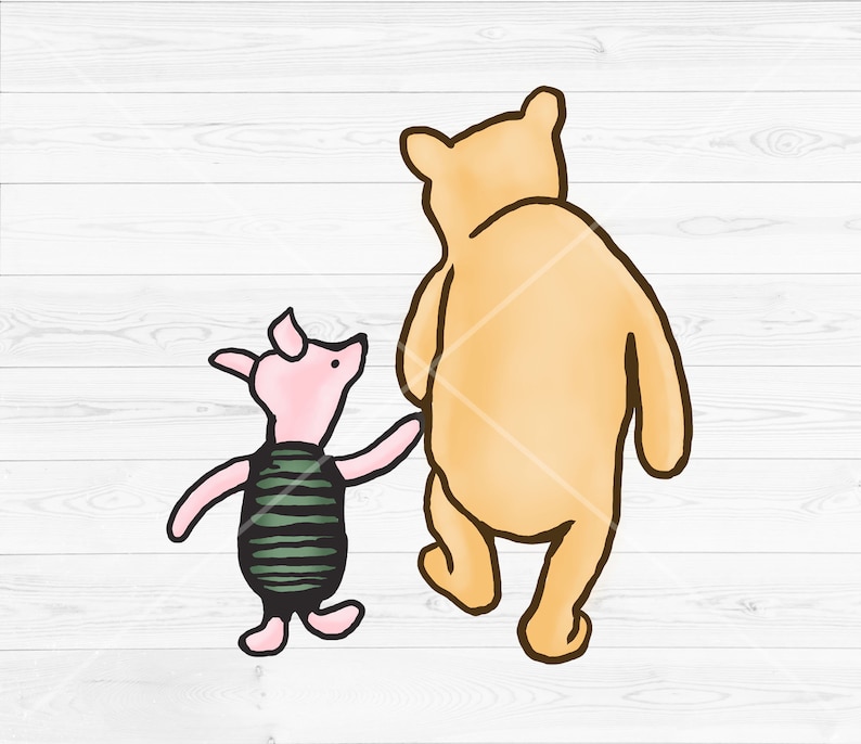 Paquete clásico de imágenes prediseñadas de Winnie The Pooh PNG, Tigger ...