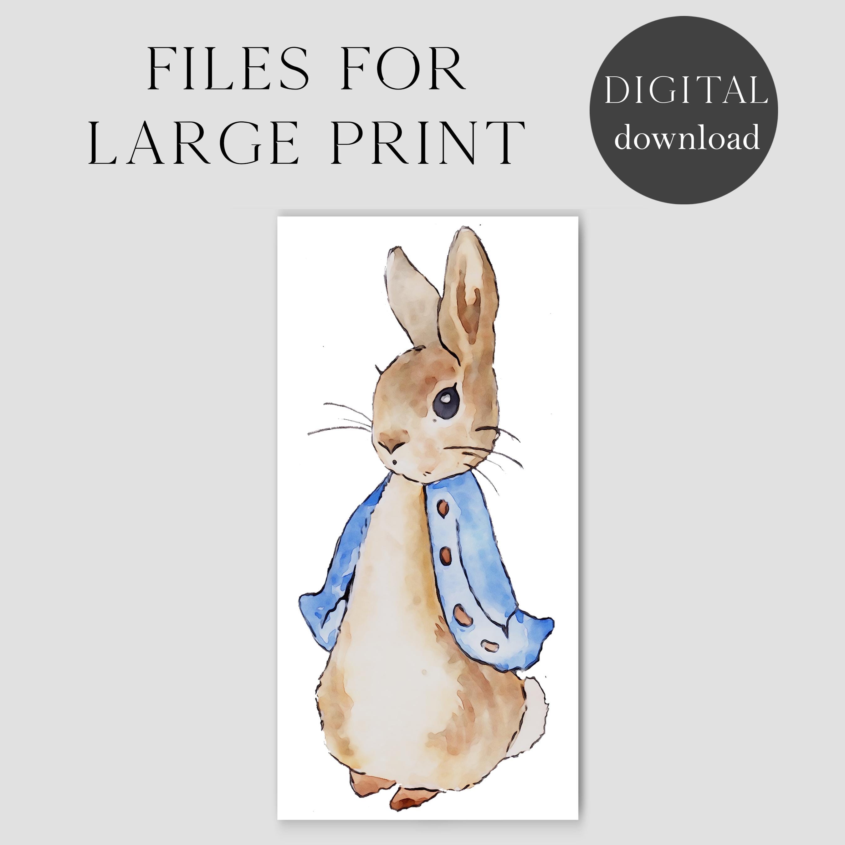 Peter Rabbit Large Cutout Prop, Peter Rabbit Standee, Instant