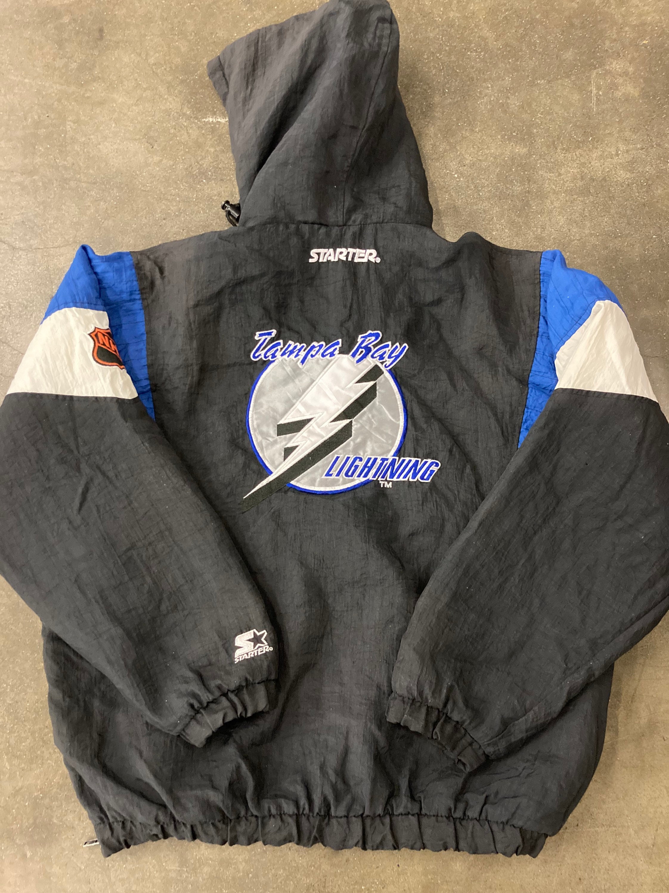 Vintage Starter NHL Tampa Bay Lightning Jacket - Etsy India Vintage Starter NHL Tampa Bay Lightning Jacket - Etsy India