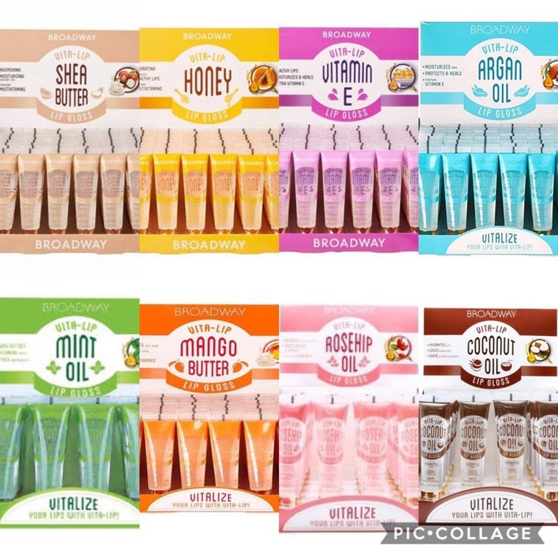 BROADWAY LIPGLOSS ALL 8 Flavours Etsy