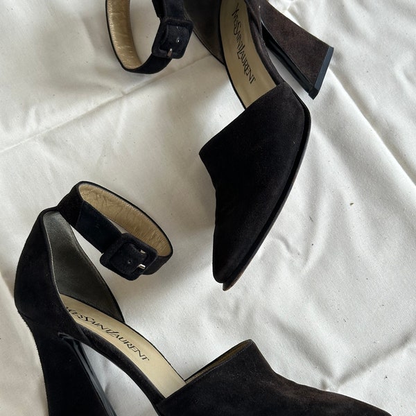 90’s YSL D’Orsay Heels Sz 7M