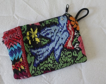Mexican Embroidered Coin Pouch