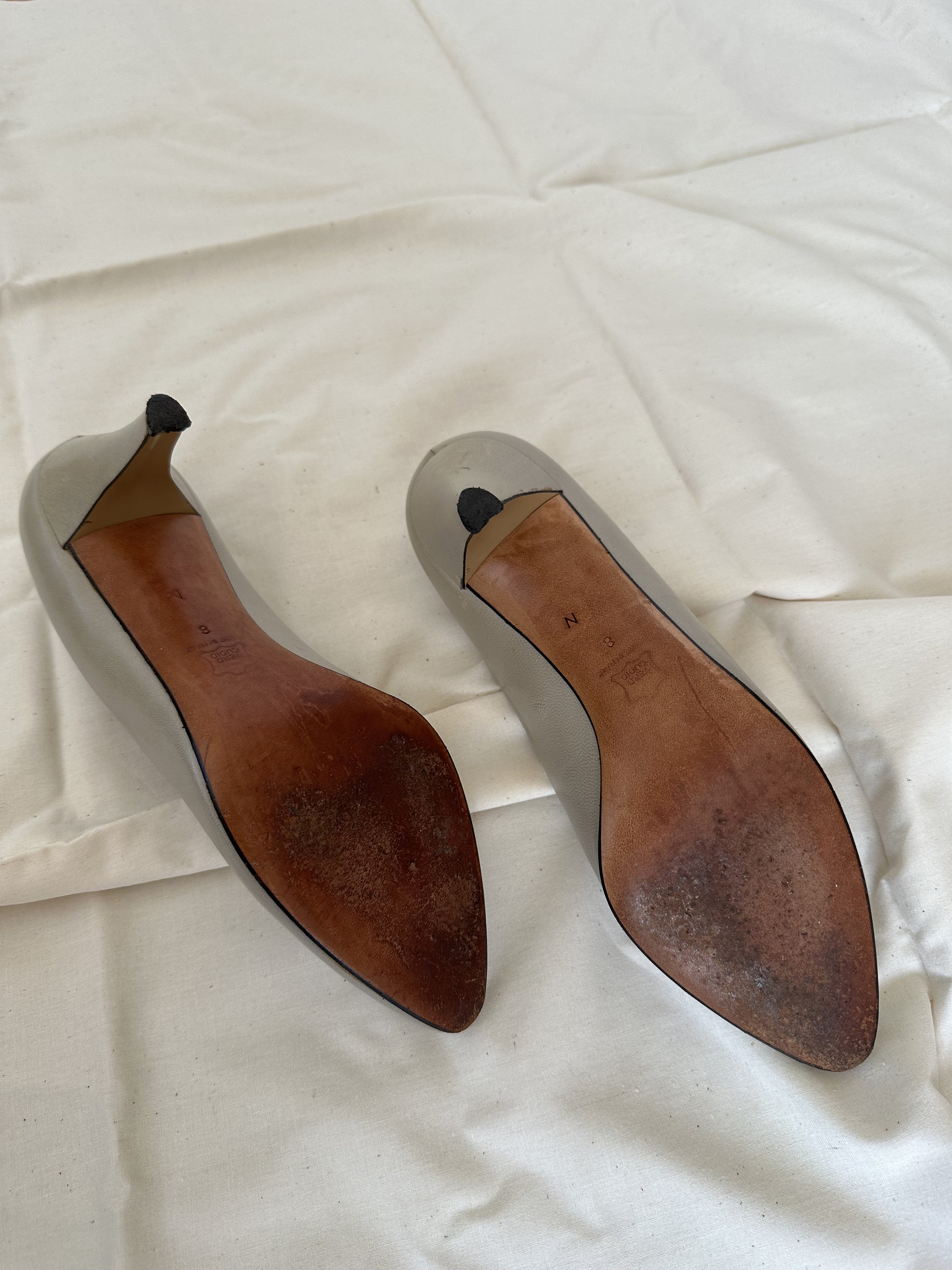 80's Black Satin Pumps by Aylema main image 0